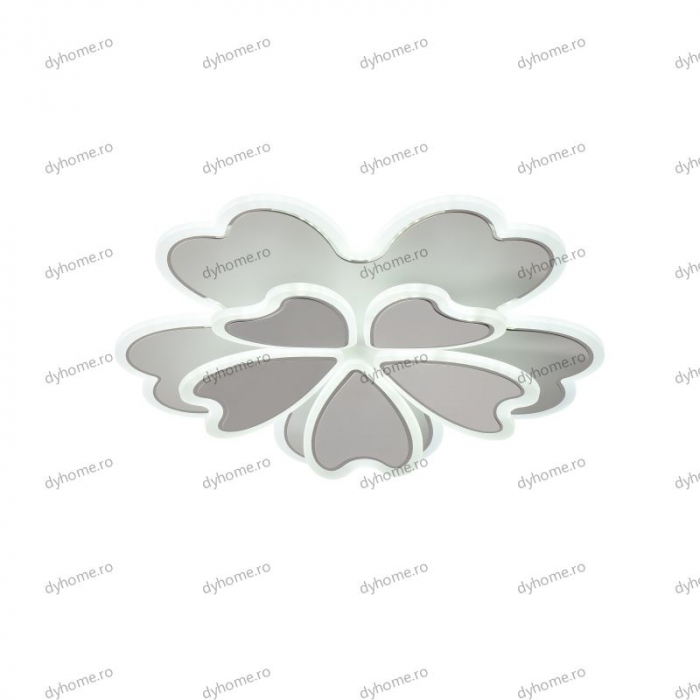 Lustra LED floare design alb cu telecomanda, dimabila, 120W [6]