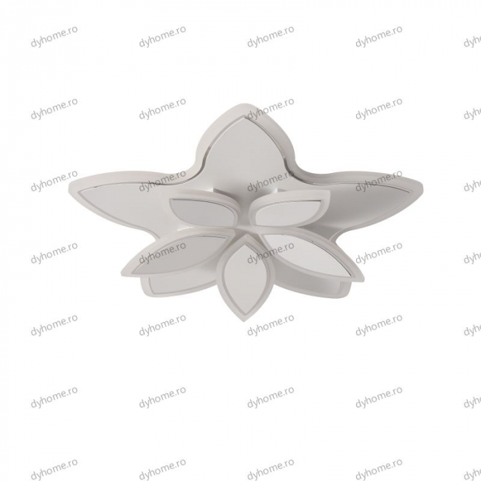 Lustra LED floare design alb cu telecomanda, dimabila, 120W [2]