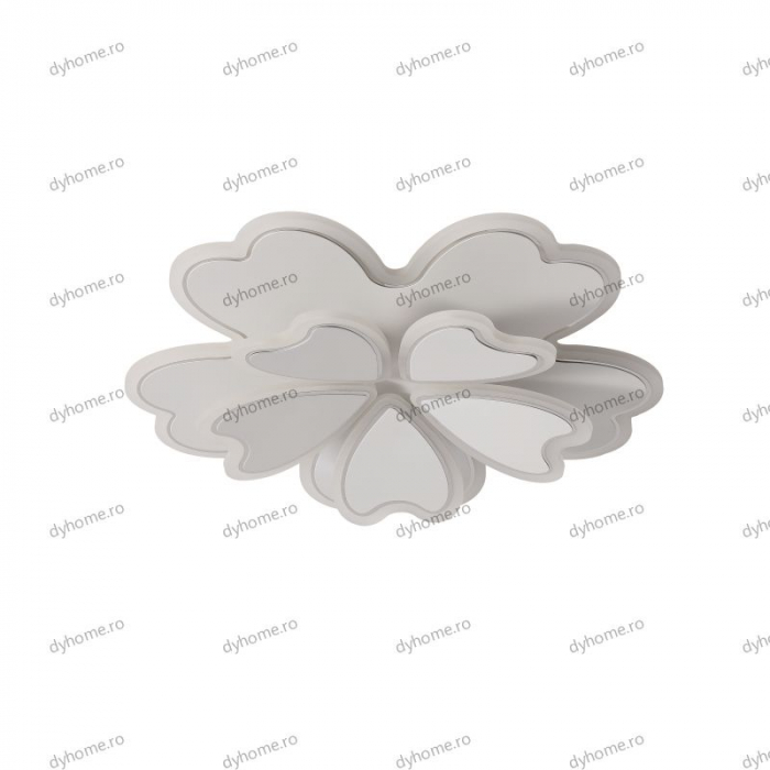 Lustra LED floare design alb cu telecomanda, dimabila, 120W [3]