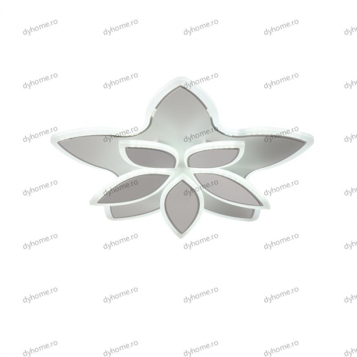Lustra LED floare design alb cu telecomanda, dimabila, 120W [5]