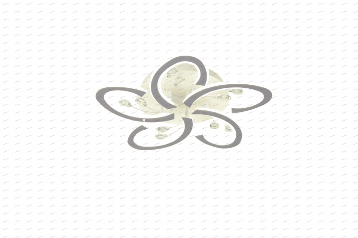 Lustra LED floare design alb cu telecomanda, dimabila,180W [4]
