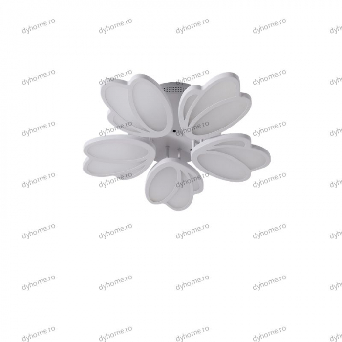 Lustra LED floare design alb cu telecomanda, dimabila, 210W [2]