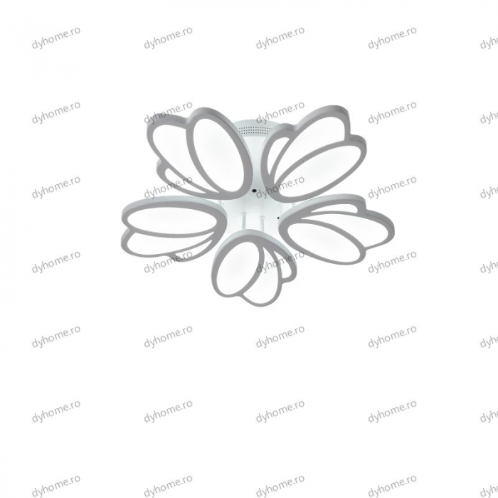 Lustra LED floare design alb cu telecomanda, dimabila, 210W [5]