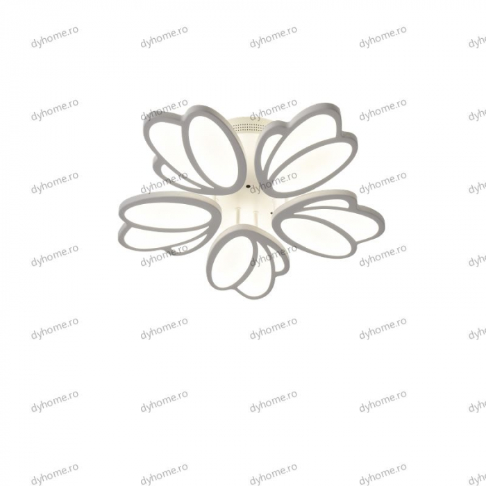 Lustra LED floare design alb cu telecomanda, dimabila, 210W [4]