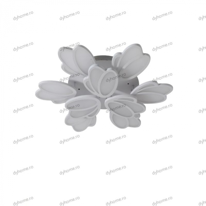 Lustra LED floare design alb cu telecomanda, dimabila, 378W [2]