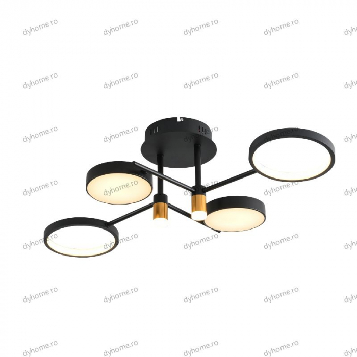 Lustra LED loft design cu telecomanda, dimabila, 100W [4]