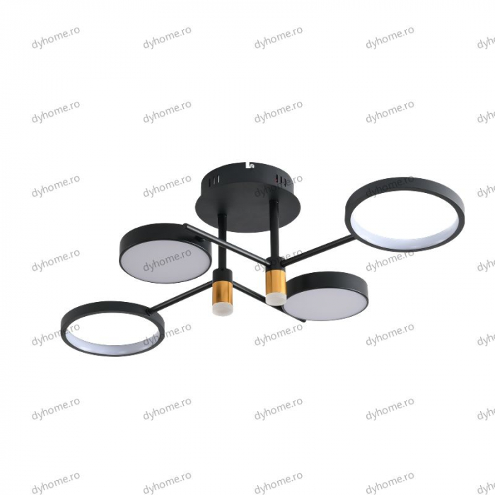 Lustra LED loft design cu telecomanda, dimabila, 100W [3]