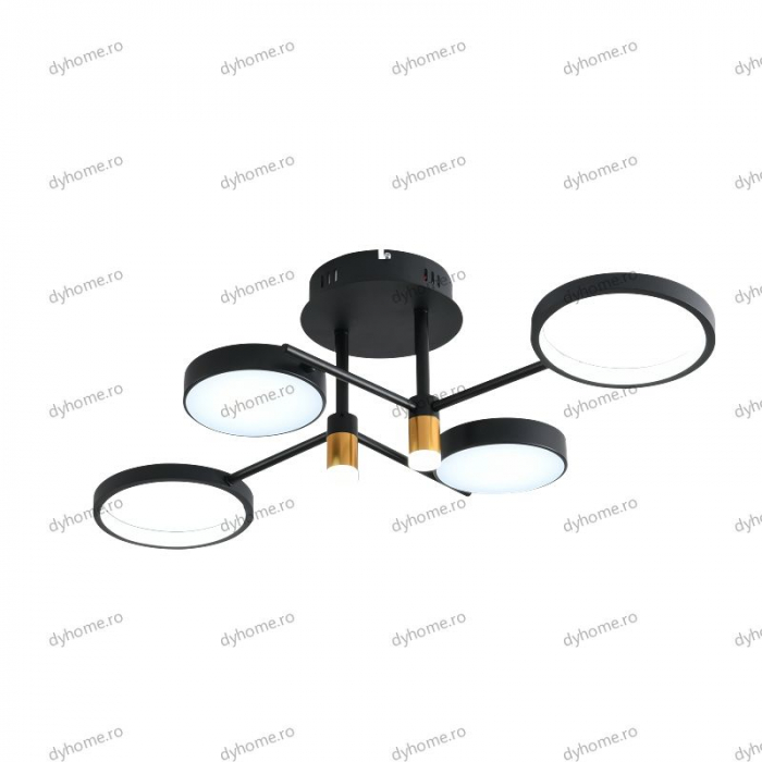 Lustra LED loft design cu telecomanda, dimabila, 100W [6]