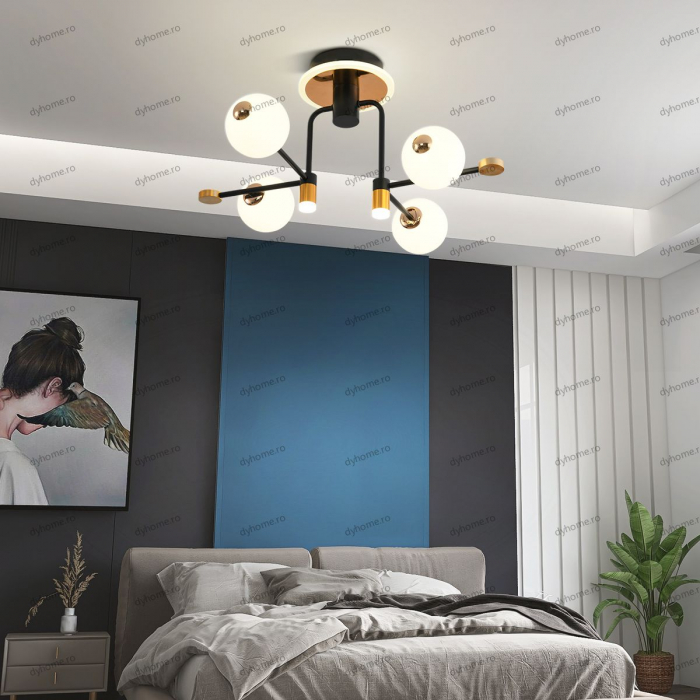 Lustra LED loft design  cu telecomanda, dimabila, 80W [1]