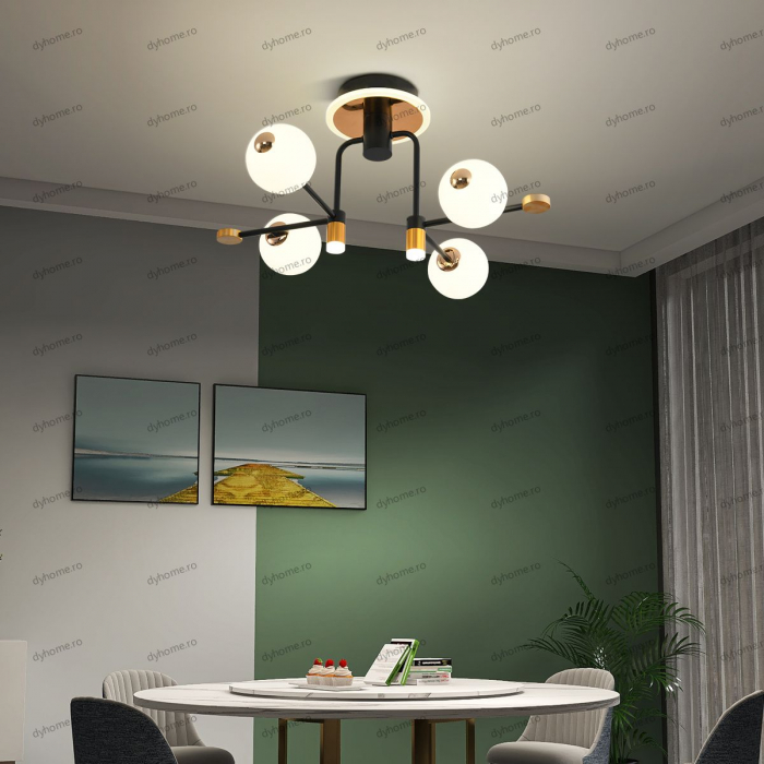 Lustra LED loft design  cu telecomanda, dimabila, 80W [2]