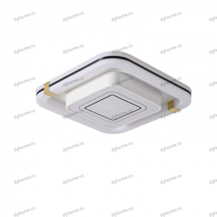 Lustra LED partrat design alb cu telecomanda, dimabila, 152W [2]