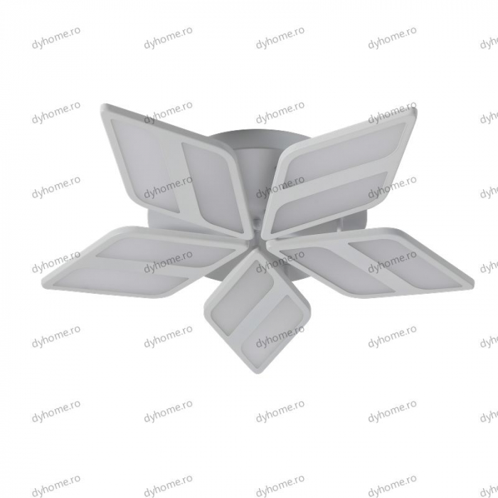 Lustra LED pentagram design alb cu telecomanda, dimabila, 200W [2]