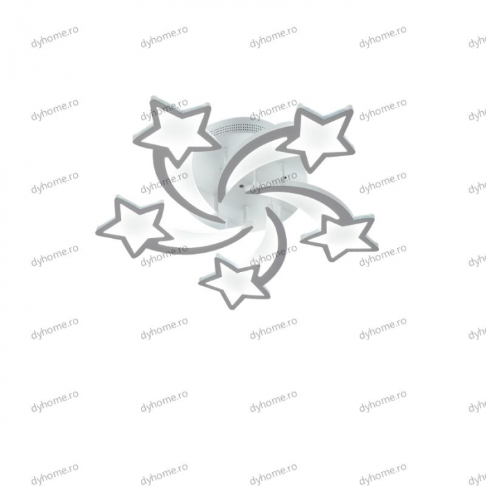 Lustra LED stea design alb cu telecomanda, dimabila, 150W [5]