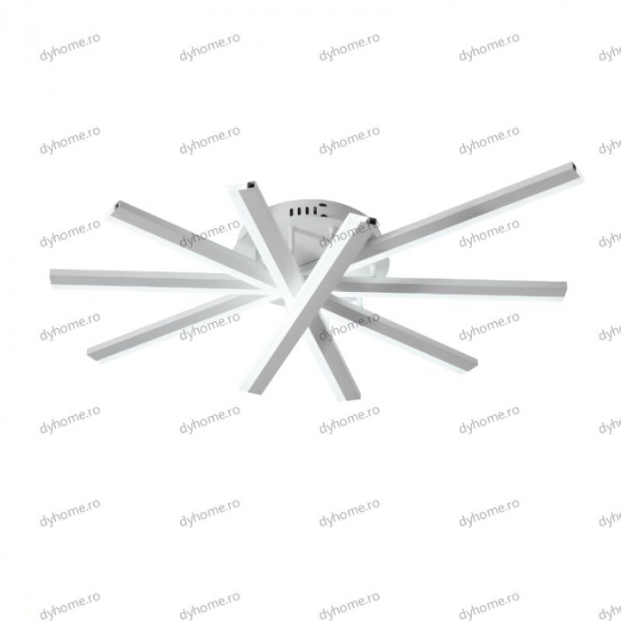 Lustra LED strip light alb cu telecomanda, dimabila, 140W [5]