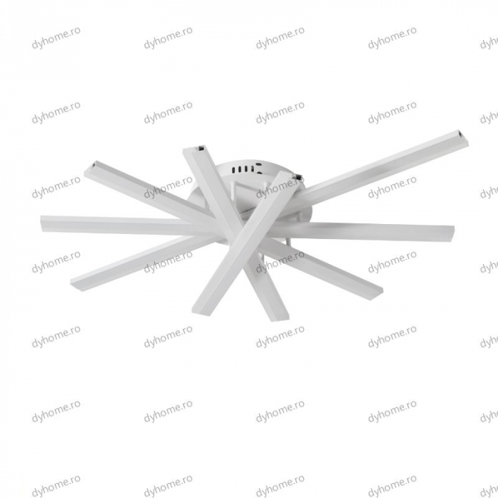 Lustra LED strip light alb cu telecomanda, dimabila, 140W [2]