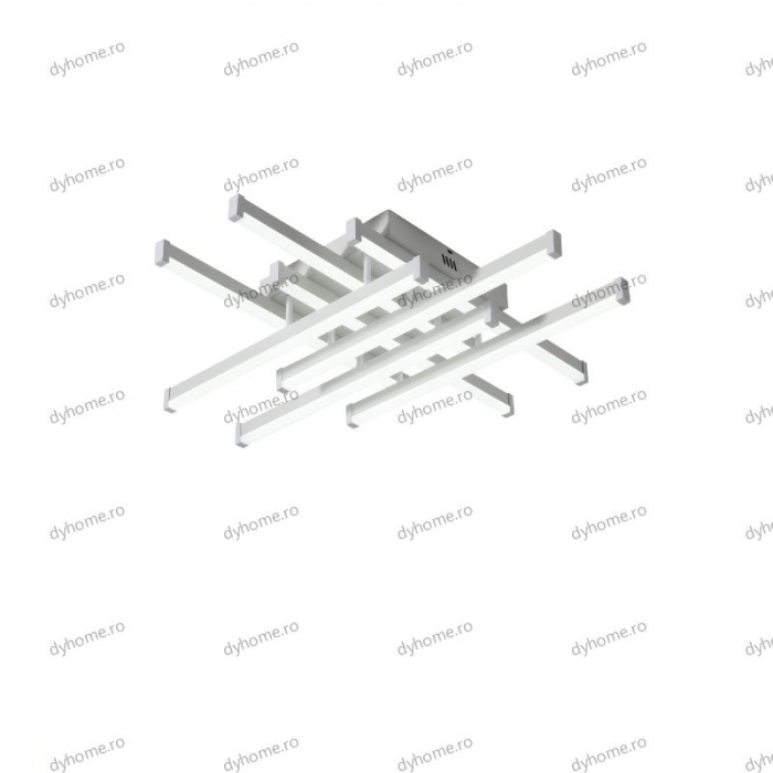 Lustra LED strip light alb cu telecomanda, dimabila, 160W [3]