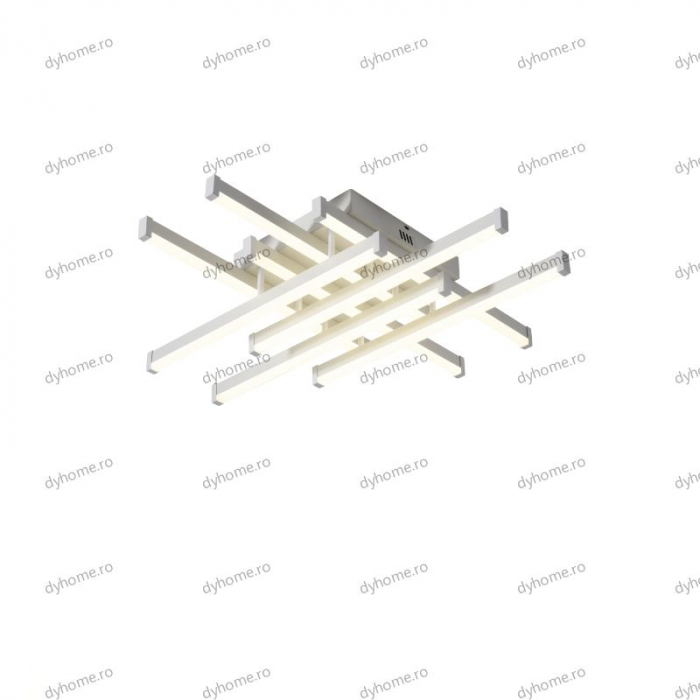 Lustra LED strip light alb cu telecomanda, dimabila, 160W [5]