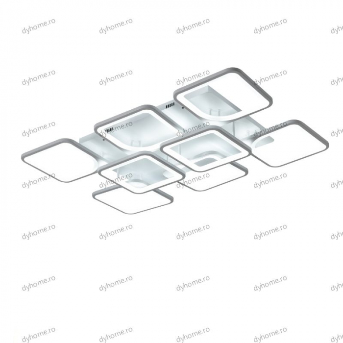 Lustra LED ultrathin patrat design alb cu telecomanda, dimabila, 292W [5]