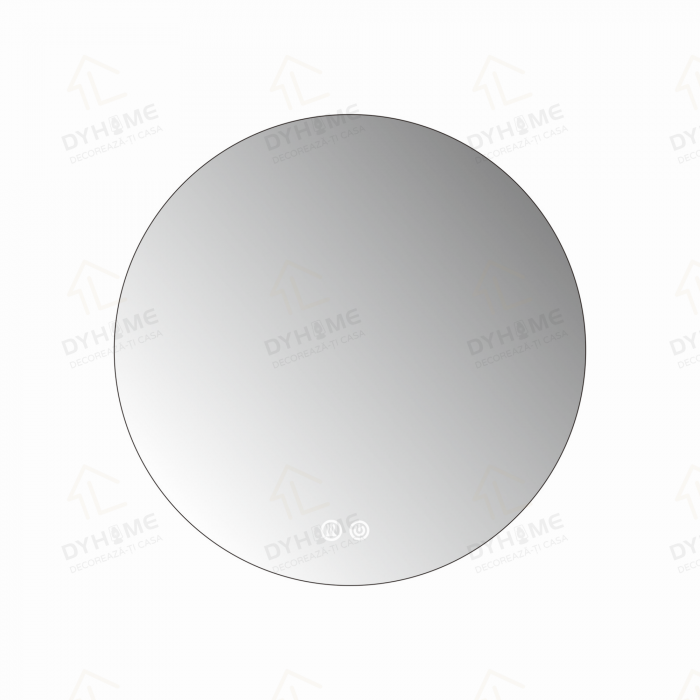 Oglinda LED DY005, Rotunda 60cm, Intrerupator Touch Si Dezaburire, 3 Tipuri De Lumina Si Dimabila, Rama din Acril [5]