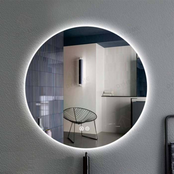 Oglinda LED DY006, Rotunda 60cm, Intrerupator Touch Si Dezaburire, 3 Tipuri De Lumina Si Dimabila [3]