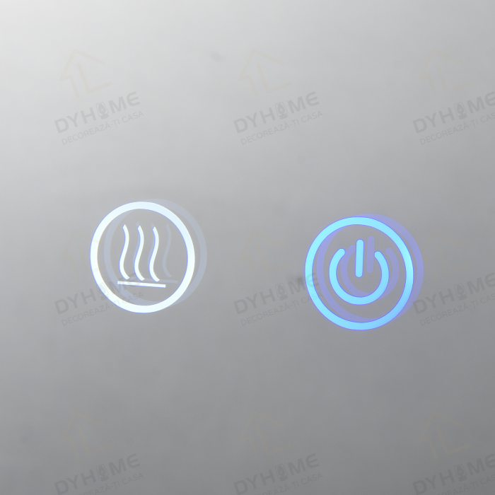 Oglinda LED DY006, Rotunda 60cm, Intrerupator Touch Si Dezaburire, 3 Tipuri De Lumina Si Dimabila [4]