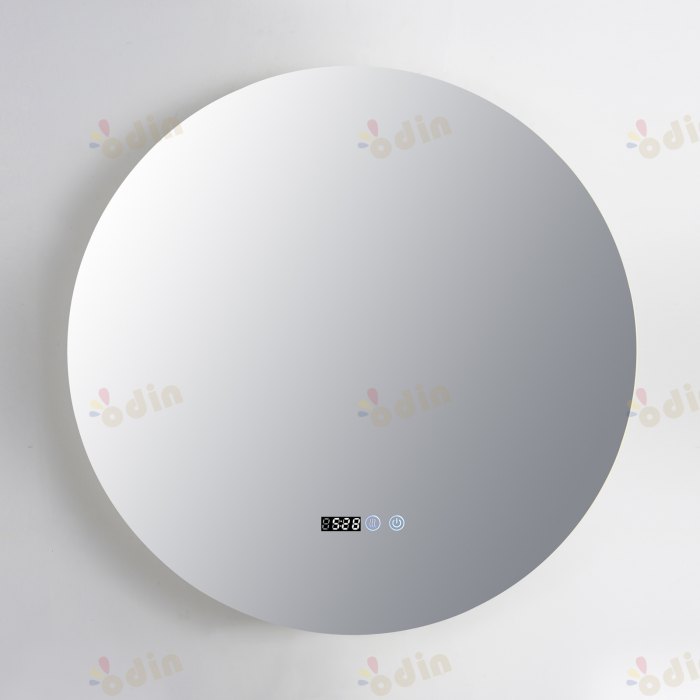 Oglinda LED DY007-80, Rotunda 80cm,  Intrerupator Touch, Dezaburire si Ceas, 3 Tipuri De Lumina Si Dimabila [5]