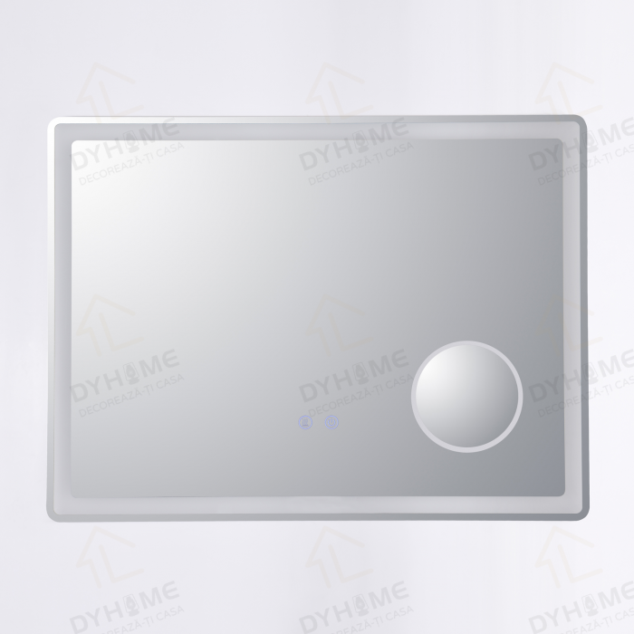 Oglinda LED DY023, 80x60, Intrerupator Touch ,Dezaburire si Lupa, 3 Tipuri De Lumina Si Dimabila [6]
