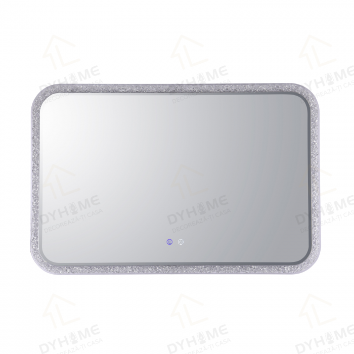Oglinda LED DY052, 100x65, Intrerupator Touch Si Dezaburire, 3 Tipuri De Lumina Si Dimabila, Rama din Acril [7]