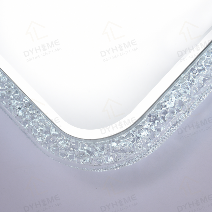 Oglinda LED DY052, 100x65, Intrerupator Touch Si Dezaburire, 3 Tipuri De Lumina Si Dimabila, Rama din Acril [5]