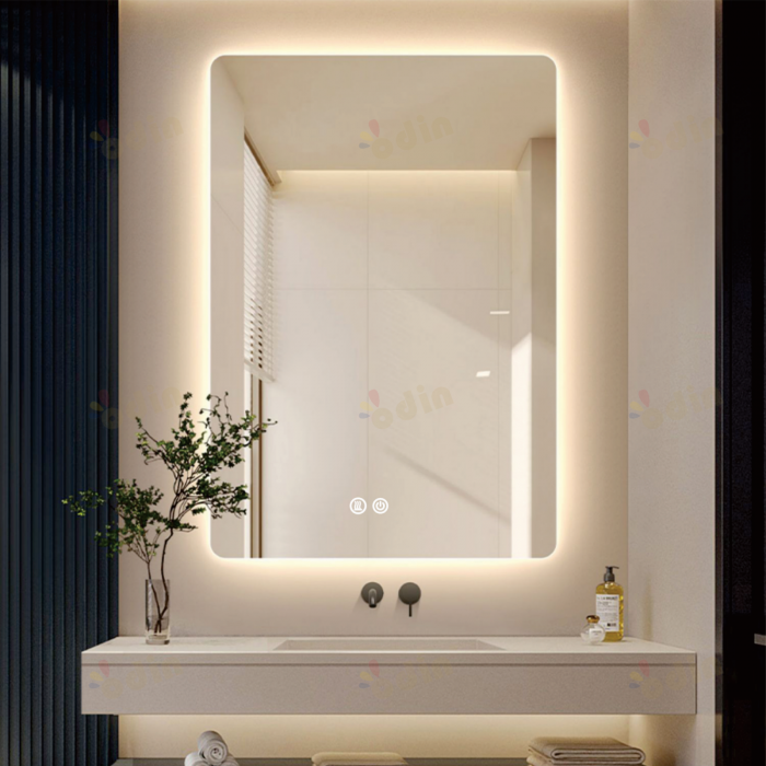 Oglinda LED DY057-101, 60x90, Intrerupator Touch Si Dezaburire, 3 Tipuri De Lumina Si Dimabila [2]