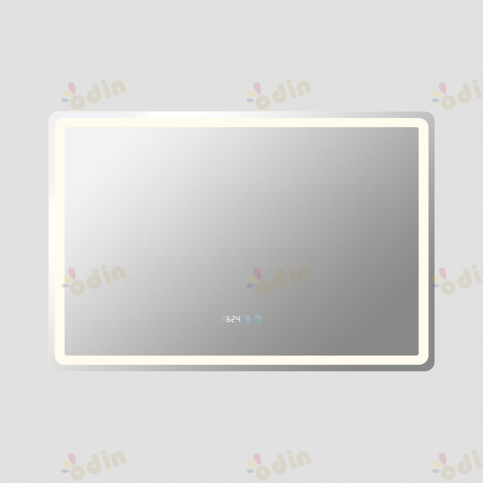 Oglinda LED DY058-100, 120x80, Intrerupator Touch, Dezaburire si Ceas, 3 Tipuri De Lumina Si Dimabila, Margine Mata [6]
