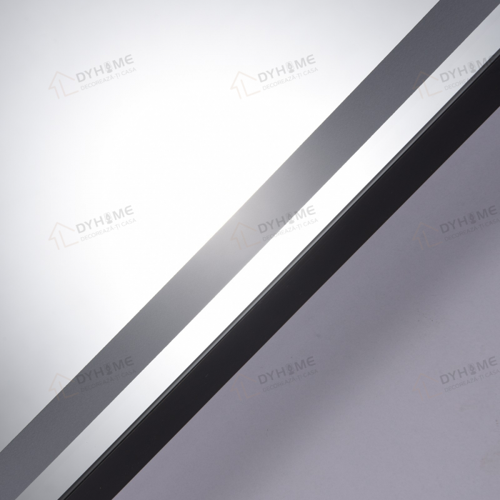Oglinda LED DY061-100N, 60x90, Intrerupator Touch Si Dezaburire, 3 Tipuri De Lumina Si Dimabila, Rama Negru [6]