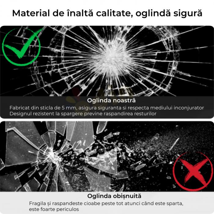 Oglinda LED DY061-101, 60x90, Intrerupator Touch Si Dezaburire, 3 Tipuri De Lumina Si Dimabila, Margine Mata [8]