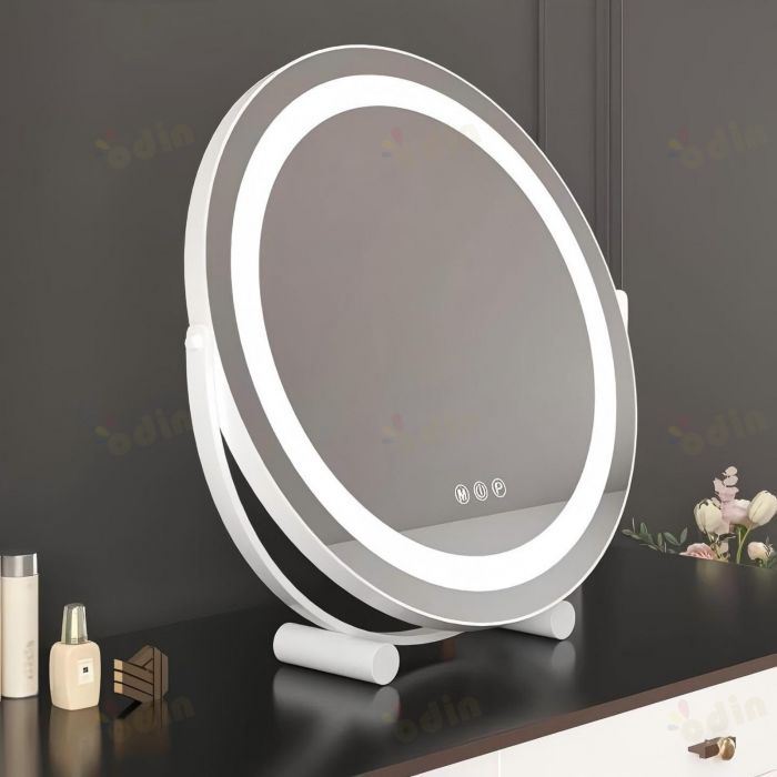 Oglinda LED DYOD-08 MAKEUP Alb, 30cm , Intrerupator Touch  3 Tipuri De Lumina Si Dimabila [2]