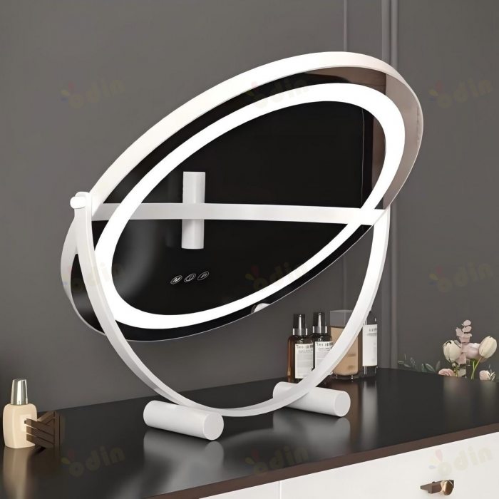 Oglinda LED DYOD-08 MAKEUP Alb, 30cm , Intrerupator Touch  3 Tipuri De Lumina Si Dimabila [4]