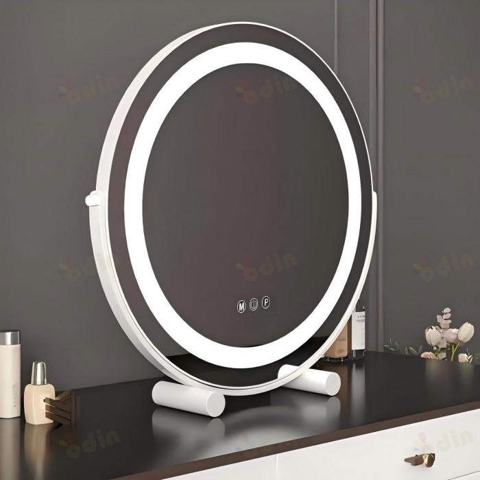 Oglinda LED DYOD-08 MAKEUP Alb, 30cm , Intrerupator Touch  3 Tipuri De Lumina Si Dimabila [3]