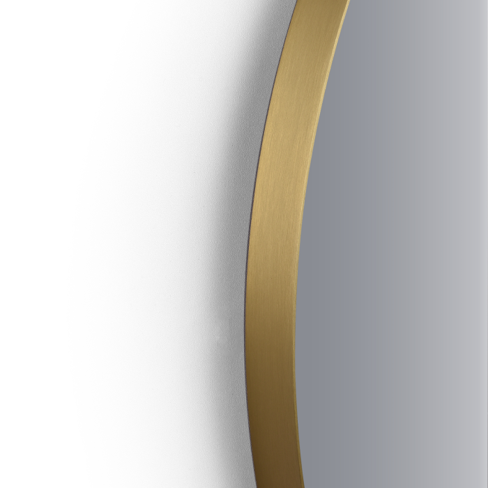 Oglindă Odin rotundă 70cm, ramă din aluminiu auriu, montare perete, OD-11 [4]