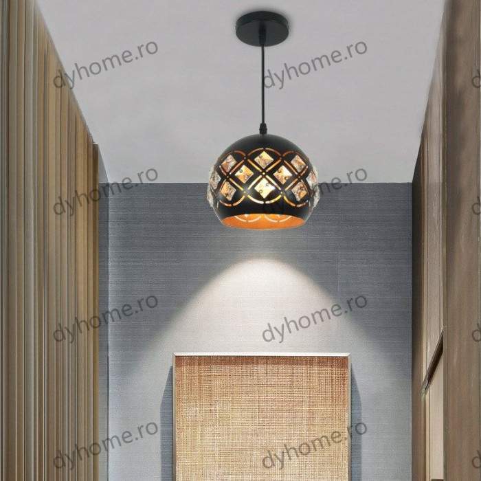 Pendule simplu design negru, 1*E27 (MAX40W) [3]