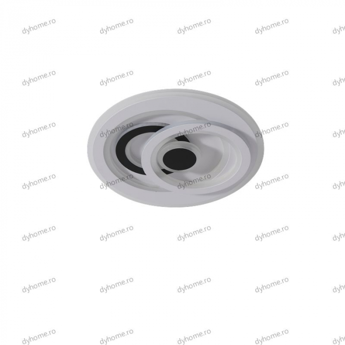 Plafoniera LED circular design alb, 3 tipuri de lumina, 102W [2]