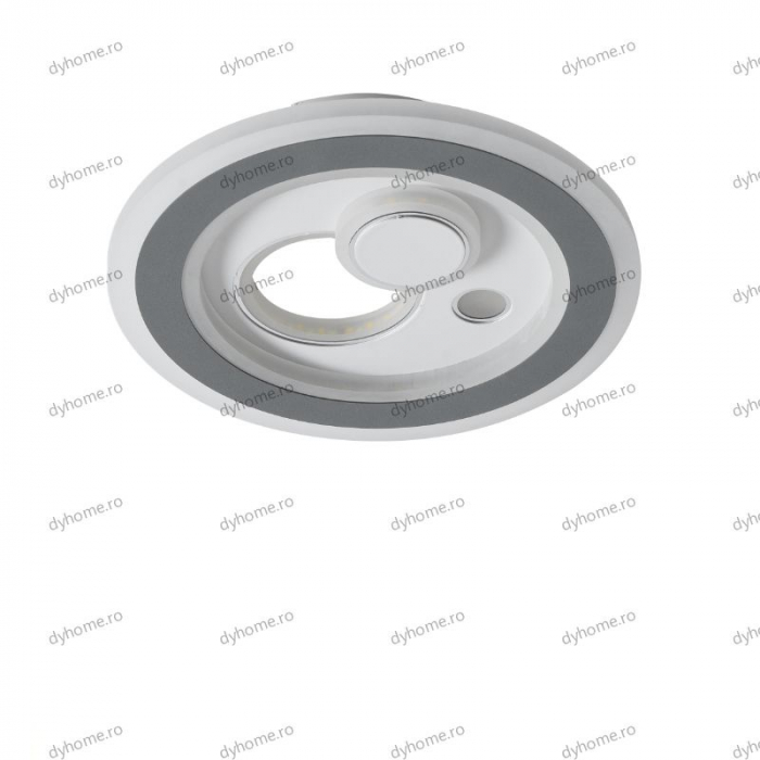Plafoniera LED circular design alb, 3 tipuri de lumina, 60W [4]
