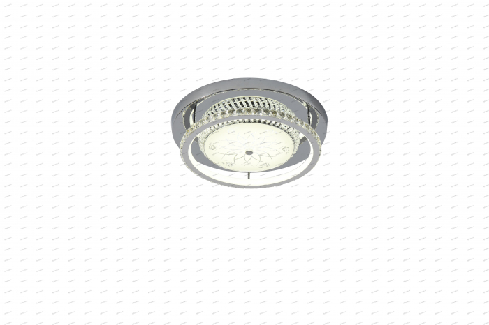Plafoniera LED circular design argint, 3 tipuri de lumina, 60W [4]
