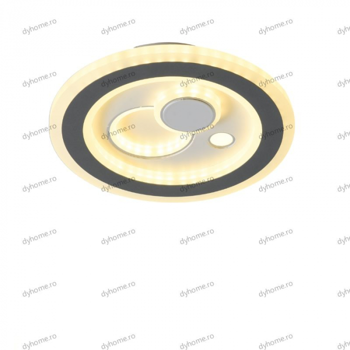 Plafoniera LED circular design alb, 3 tipuri de lumina, 60W [3]