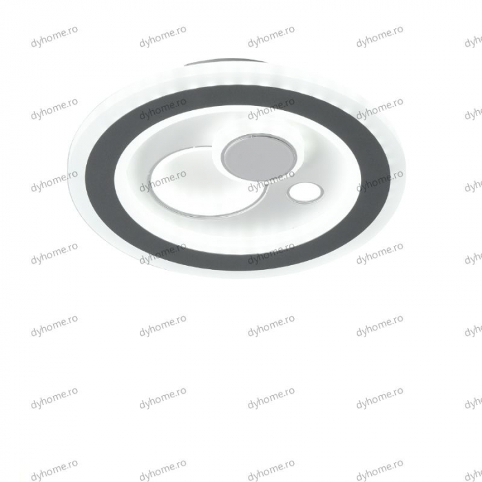 Plafoniera LED circular design alb, 3 tipuri de lumina, 60W [2]