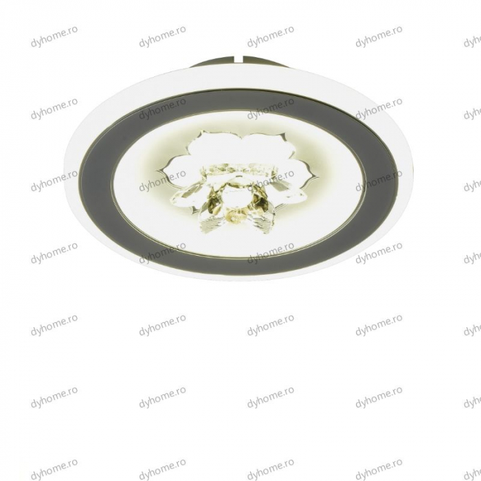 Plafoniera LED circular design alb, 3 tipuri de lumina, 66W [1]