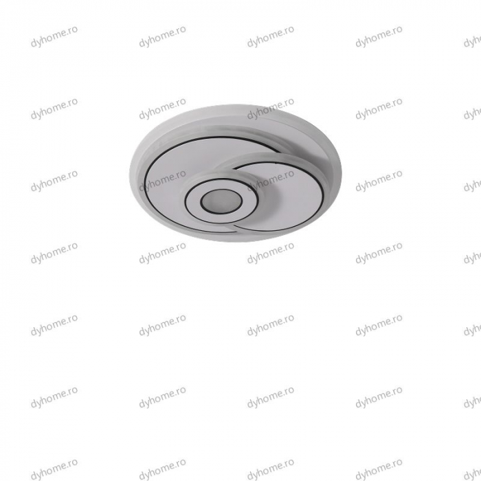 Plafoniera LED circular design alb, 3 tipuri de lumina, 76W [2]