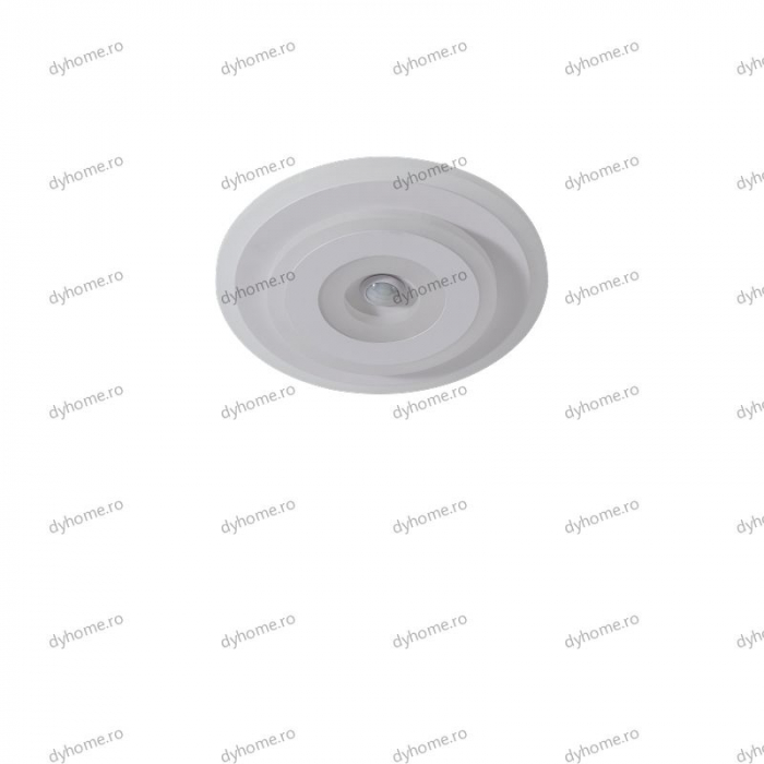 Plafoniera LED circular design alb cu senzor, 22W [2]