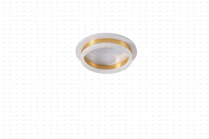 Plafoniera LED circular design auriu, 3 tipuri de lumina, 50W [2]