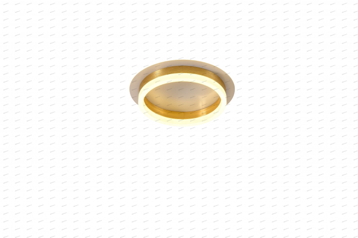 Plafoniera LED circular design auriu, 3 tipuri de lumina, 50W [3]