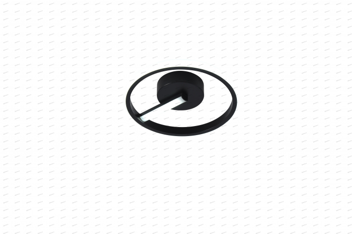 Plafoniera LED circular design negru, 3 tipuri de lumina, 32W [5]