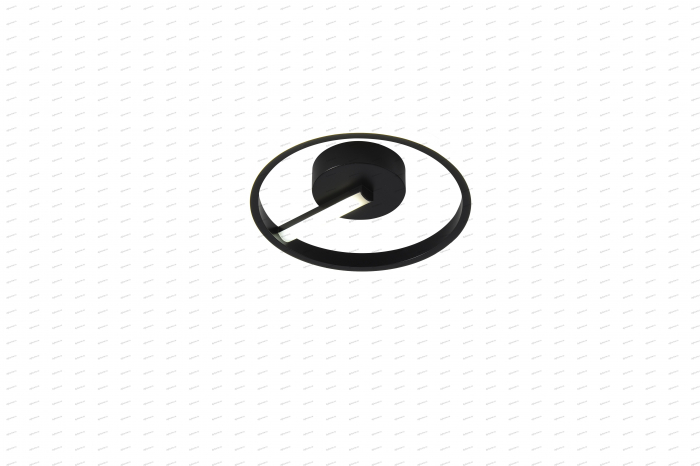 Plafoniera LED circular design negru, 3 tipuri de lumina, 32W [4]